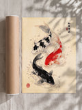 Koi Fish — Japanese Ukiyo-e Style
