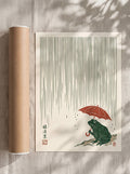 Rainy Frog – Japanese Ukiyo-e Style