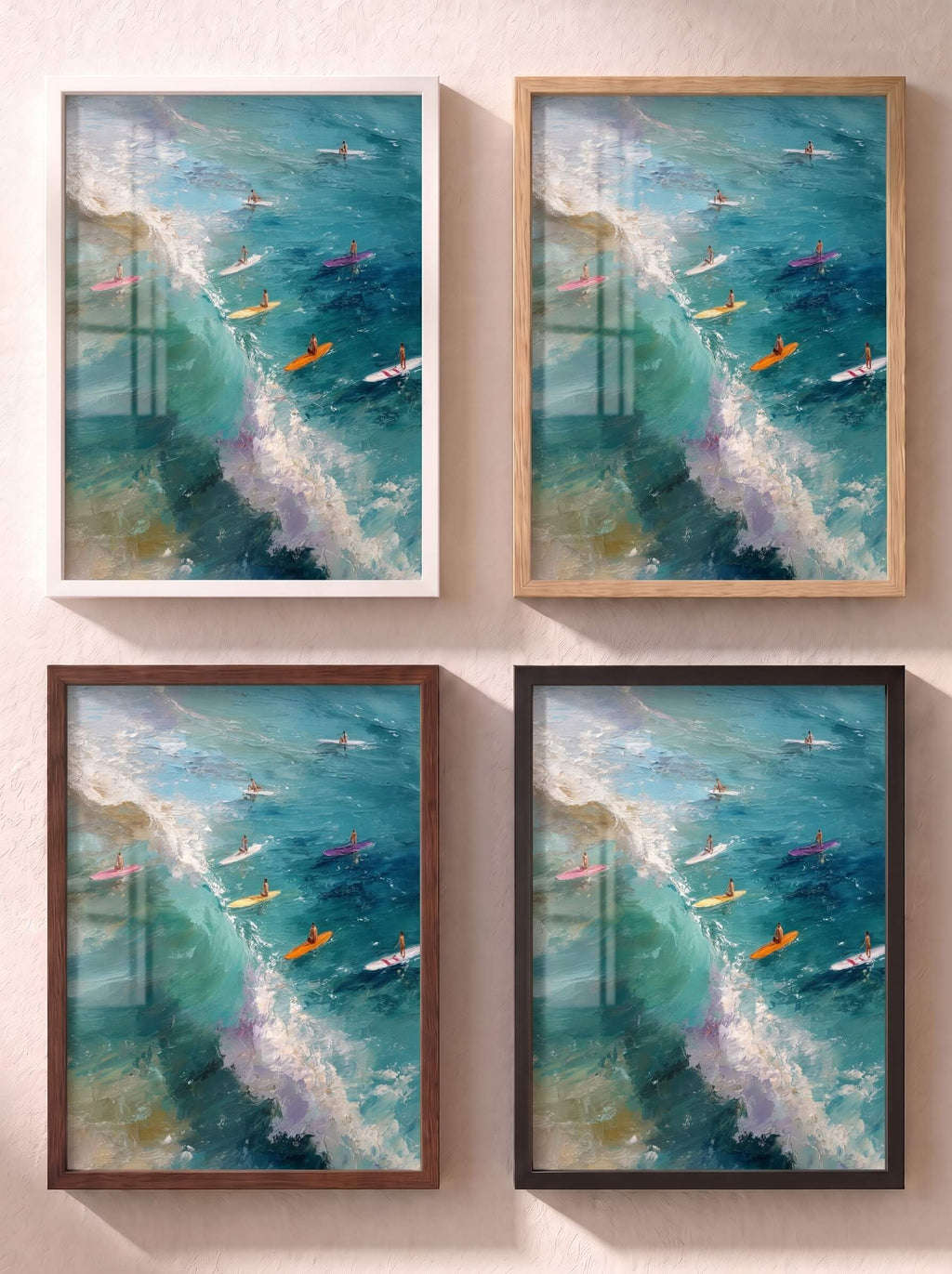 Great day for surfing, Poster, Decorative Print