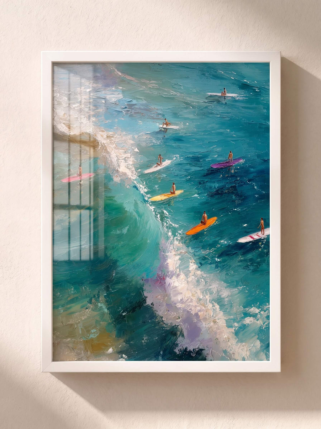 Great day for surfing, Poster, Decorative Print