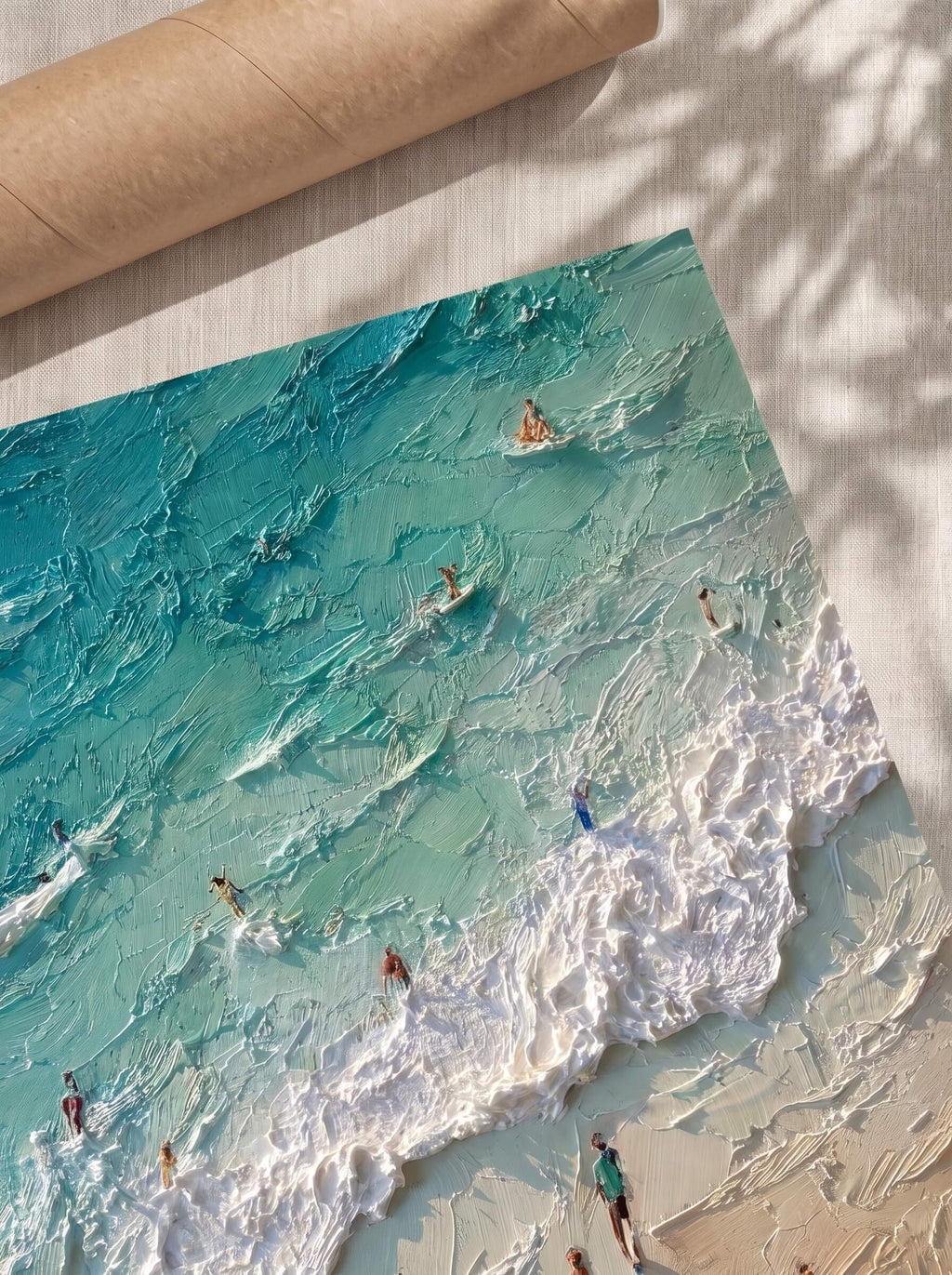 A Day at the Beach, Poster, Decorative Print