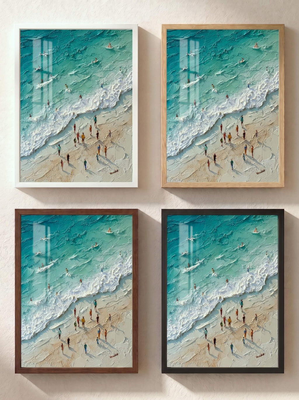 A Day at the Beach, Poster, Decorative Print