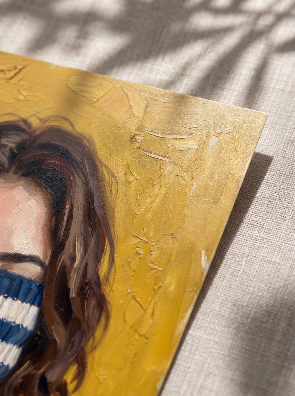 Woman in a Striped Sweater